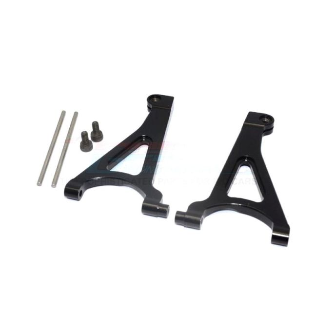 ALUMINIUM FRONT UPPER ARM - 1PR SET black