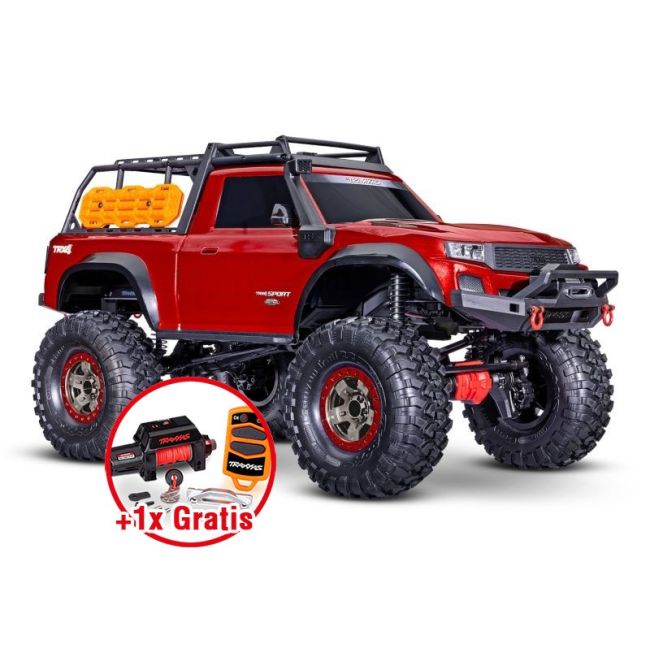 SLVR TRAXXAS TRX-4 Sport High Trail m-rot 1/10 Scale-Crawler