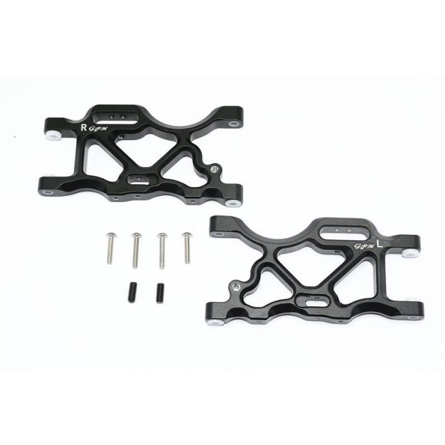 ALUMINUM REAR LOWER ARMS -8PC SET black