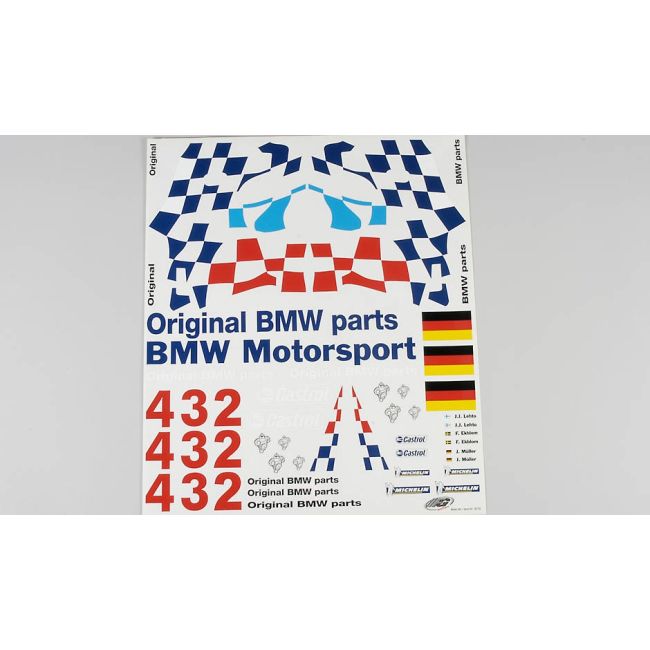 koop Team-Aufkleber BMW M3 GTR by FG for only € 30,60 in FG at Bliek Modelbouw, Bliek Modelbouw. Beschikbaar