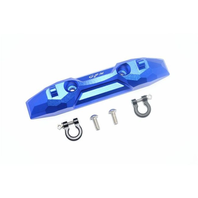 ALUMINUM REAR BUMPER WITH D-RINGS -3PC SET blue