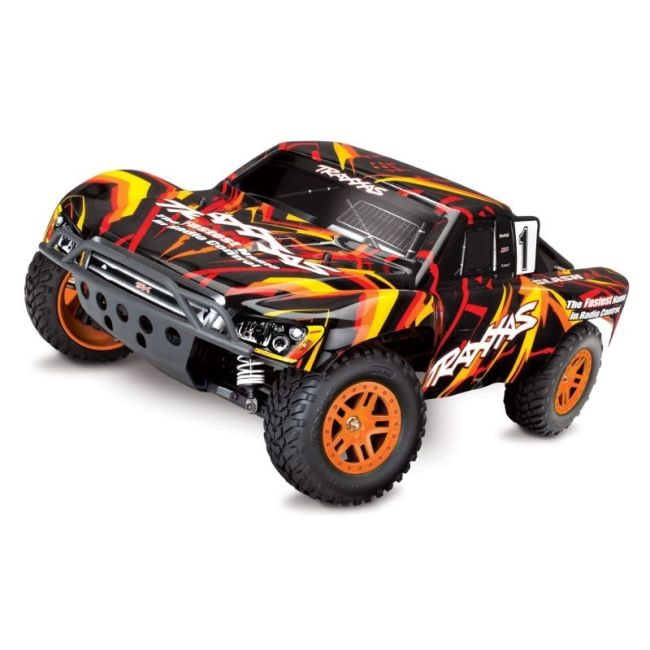 TRAXXAS Slash 4x4 orange/rot RTR +12V-Lader+Akku