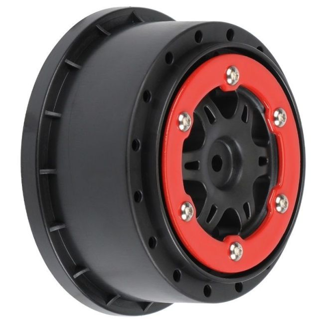 OBSO Split Six 2.2/3.0 Red/Black Bead-Loc Felgen (2)