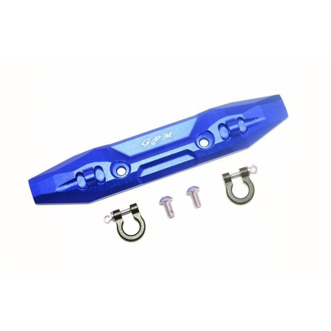 ALUMINUM FRONT BUMPER WITH D-RINGS -5PC SET blue