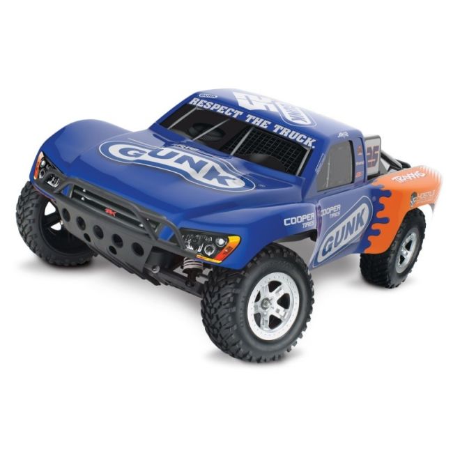 SLVR TRAXXAS Slash Gunk-Edition RTR +12V-Lader+Akku