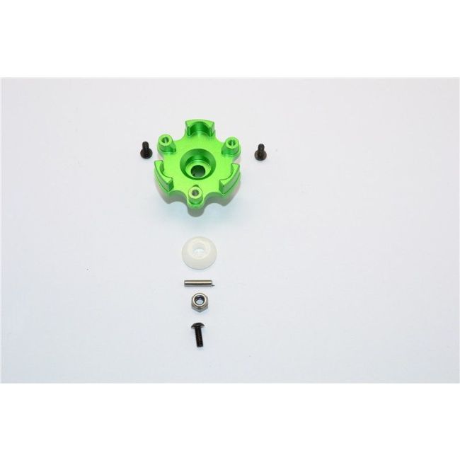 ALUMINIUM SPUR GEAR ADAPTER - 1PC SET green