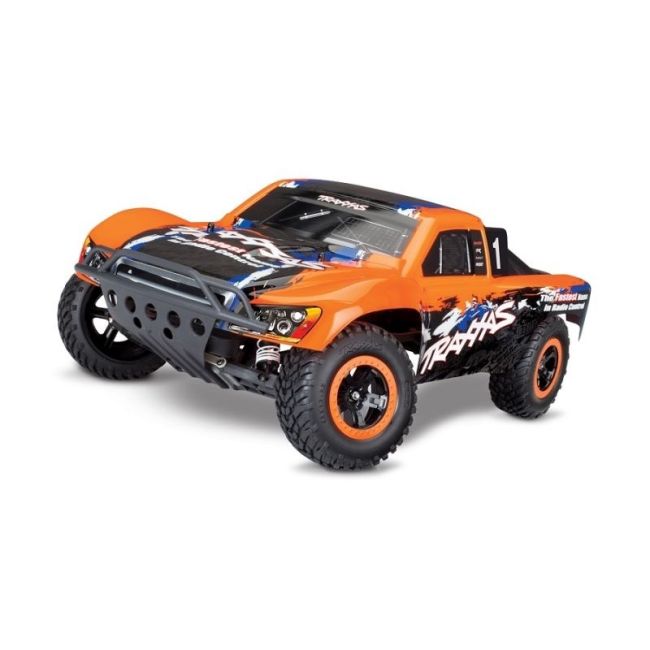 TRAXXAS Slash orange RTR +12V-Lader+Akku