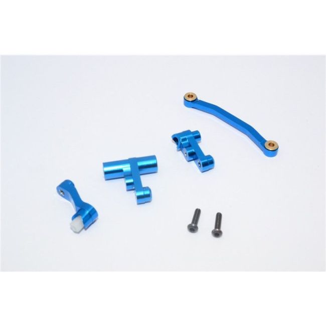 ALUMINIUM STEERING ASSEMBLY - 1SET blue