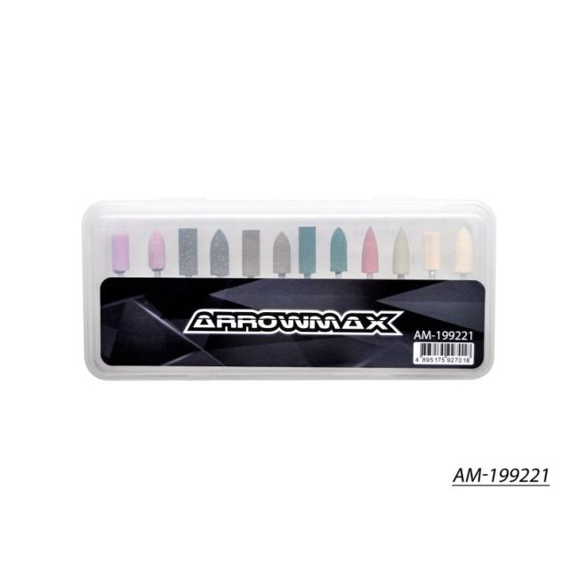 koop AM-199221 SGS 12 Polishing bits  by ARROWMAX for only € 7,99 in Gereedschap at Bliek Modelbouw, Bliek Modelbouw. Beschikbaar