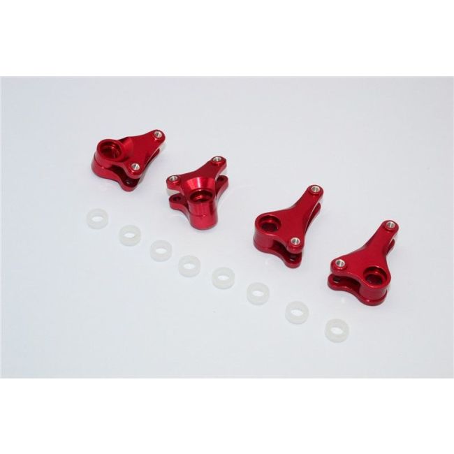 ALLOY FRONT+REAR ROCKER ARM - 4PCS SET red