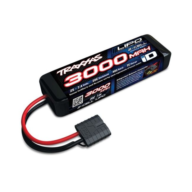 LiPo-vermogenscel 3000mAh 7,4V 2s 20C