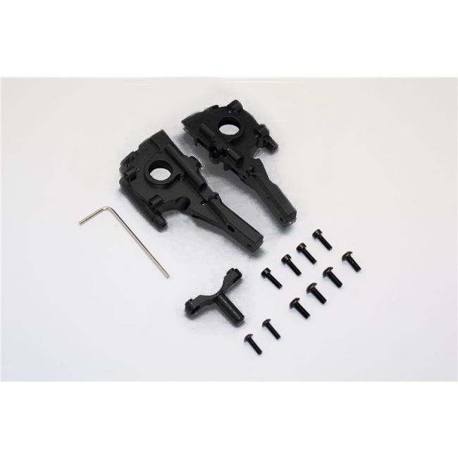 ALLOY FRONT GEAR BOX - 3PCS SET black