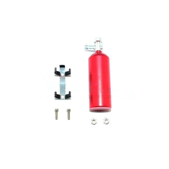 SCALE ACCESSORIES FOR CRAWLERS: NOS GAS TANK -6PC SET red