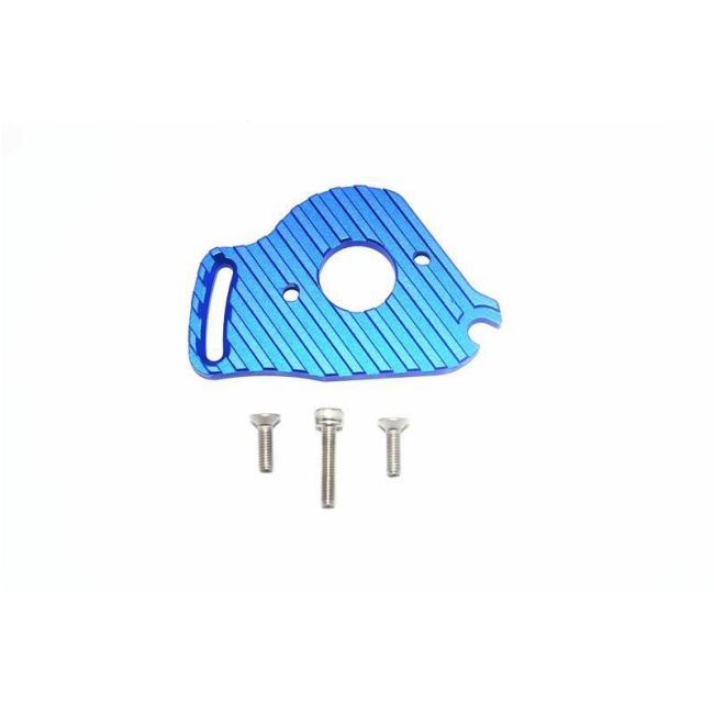 ALUMINUM MOTOR PLATE WITH HEAT SINK FINS -4PC SET blue