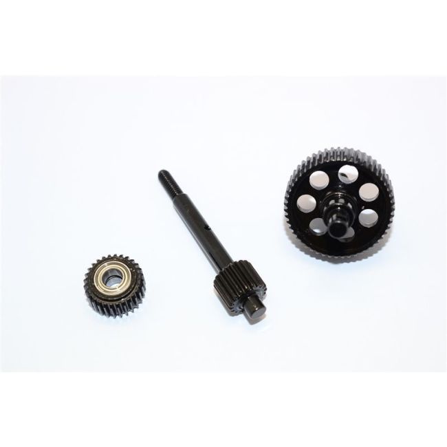 HARD STEEL TRANSMISSION GEARS - 3PC SET black