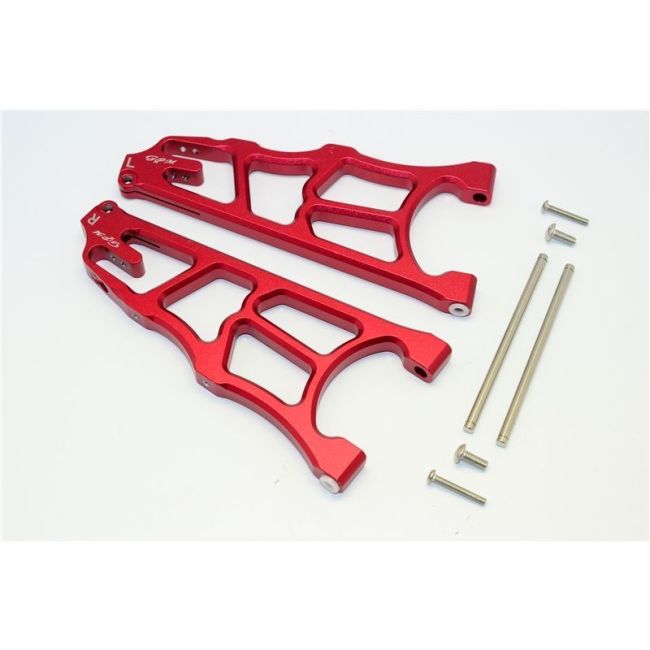 ALUMINUM FRONT LOWER ARMS - 1PR red