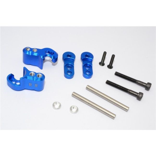 ALUMINIUM REAR ADJUSTABLE SHOCK MOUNT - 1SET blue