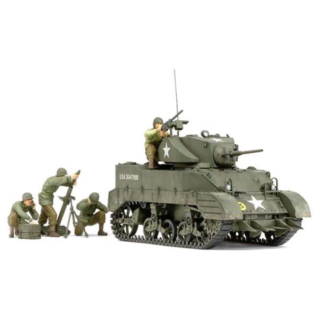 Tamiya 1:35 US M5A1 Leicht Pz. m.Mörser (4)