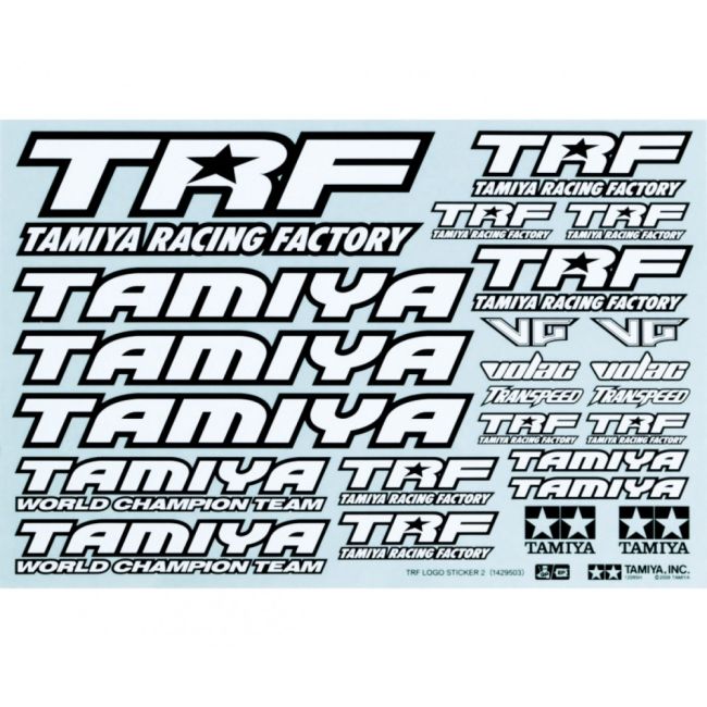 koop Sticker-Set TRF black/white by TAMIYA for only € 6,35 in TAMIYA at Bliek Modelbouw, Bliek Modelbouw. Beschikbaar