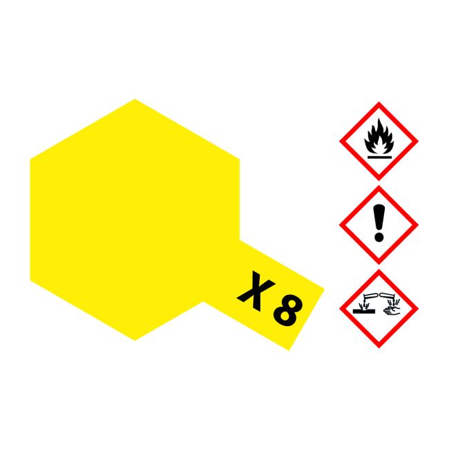 X-8 Zitronen-Gelb glänzend 10