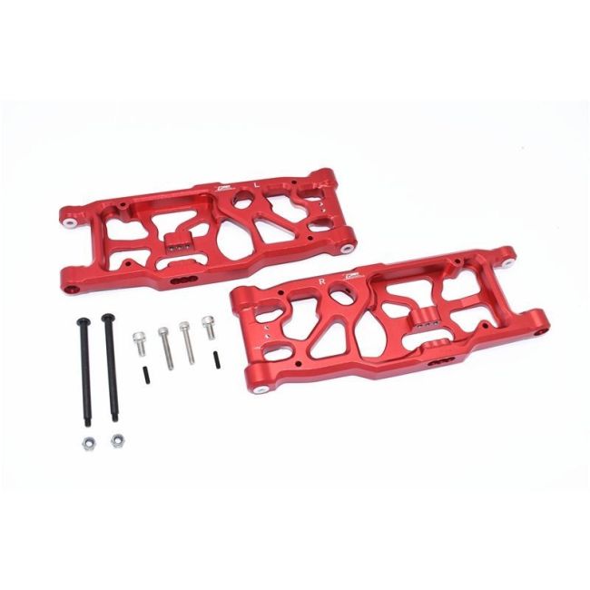 ALUMINUM REAR LOWER ARMS -12PC SET red