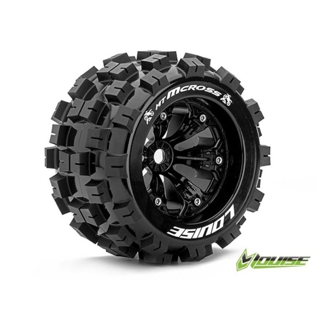 LOUISE, LT3276B, MT 3.8 MCROSS 1/8 Sportvelg zwart