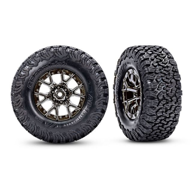 BFGoodrich AT KO2 banden op 2.2/3.0 velg zwart/chroom (2)