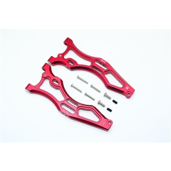 ALUMINUM FRONT LOWER ARMS -10PC SET red