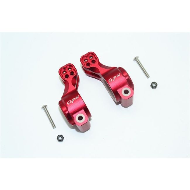 ALUMINUM REAR KNUCKLE ARM - 6PC SET red