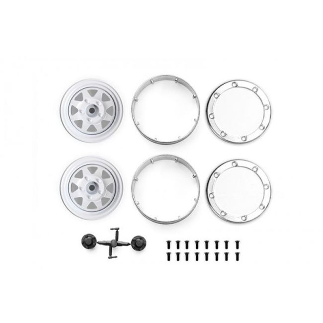 ALUMINUM WHEEL 1.9 FOR CRAWLERS (DESIGN A) -24PC SET white