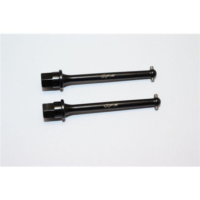 STEEL #45 REAR DRIVE SHAFTS -2PC SET black