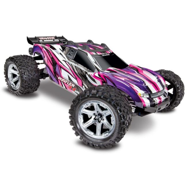 TRAXXAS Rustler 4x4 VXL Paars RTR zonder accu/lader