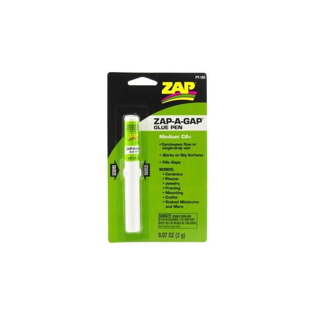 ZAP CA+ 0.07oz 2gr Glue Pen Green