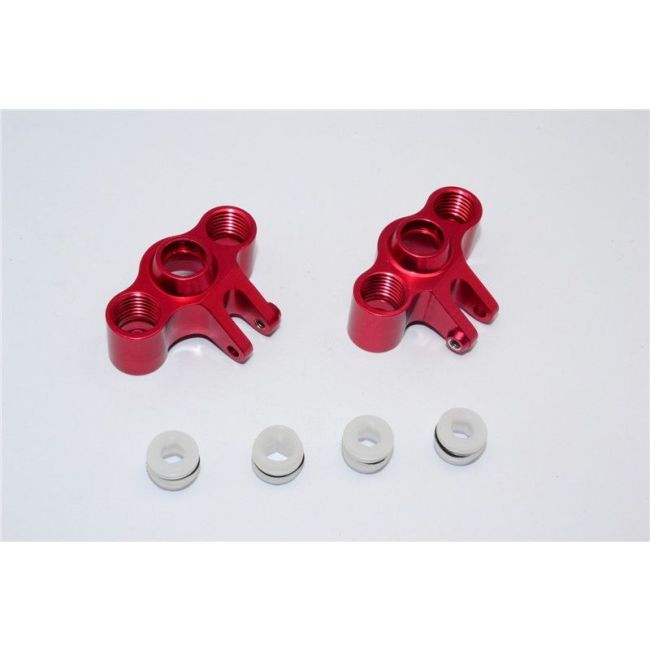 ALLOY FRONT/REAR KNUCKLE ARM - 1PR SET red