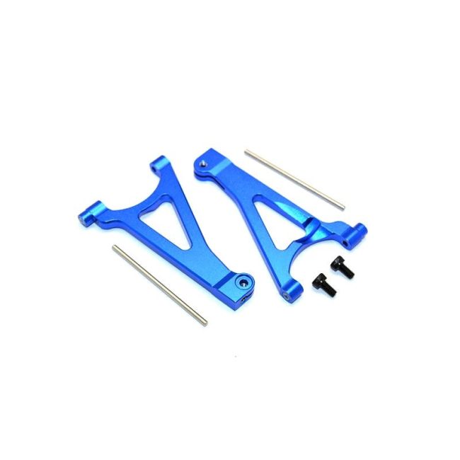 ALUMINIUM FRONT UPPER ARM - 1PR SET blue