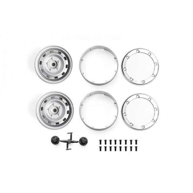 ALUMINUM WHEEL 1.9 FOR CRAWLERS (DESIGN B) -24PC SET silver