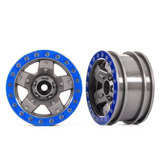 TRX-4 Sport 2.2 rims gray/blue (2)