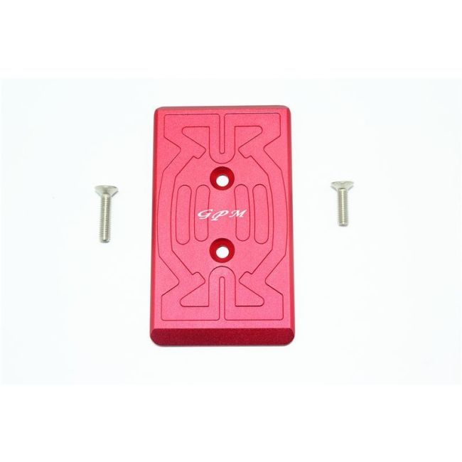 ALUMINUM FRONT CHASSIS PROTECTION PLATE -3PC SET red