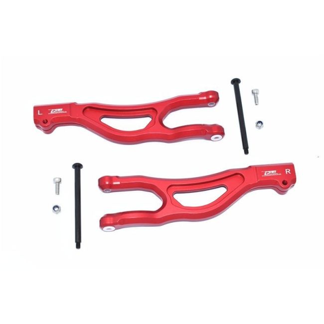 ALUMINUM FRONT UPPER ARMS -8PC SET red