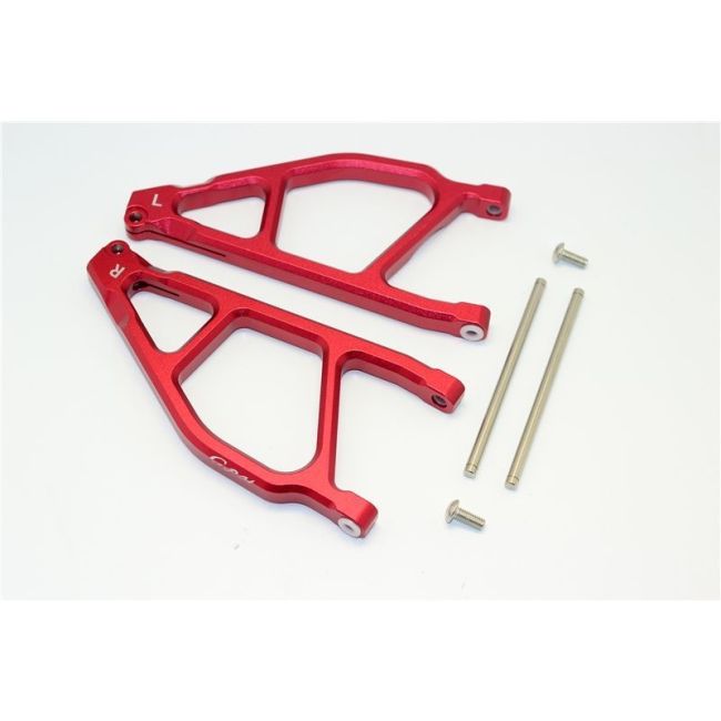 ALUMINUM FRONT UPPER ARMS -1PR red