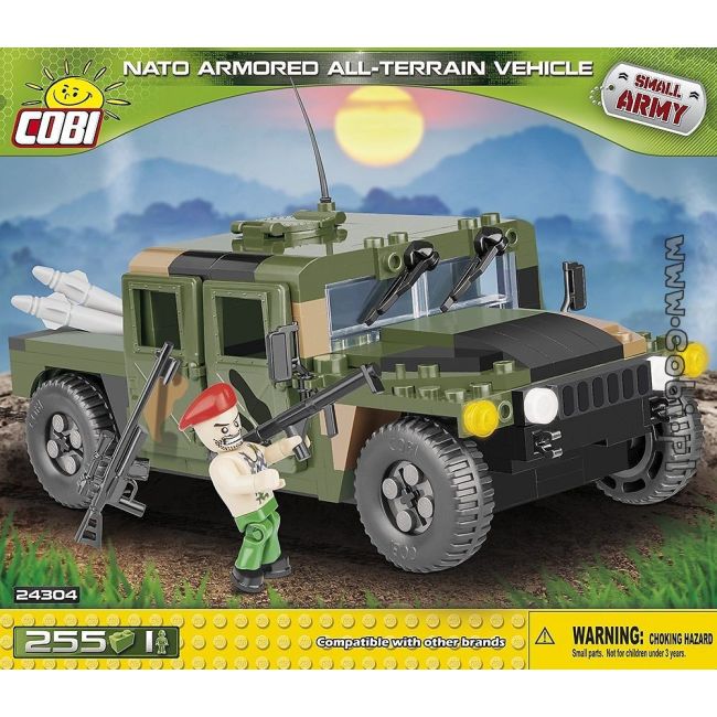 Cobi 255 Pcs Small Army /24304/ Us & Nato Vehicles Jungle