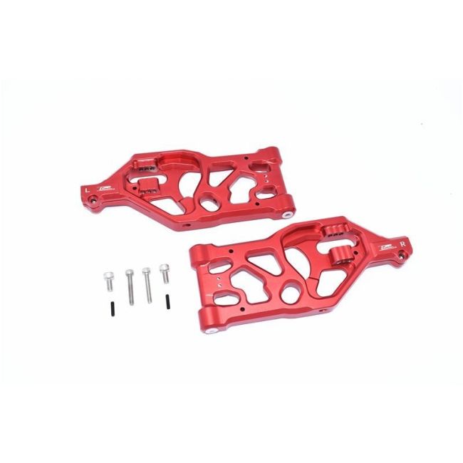 ALUMINUM FRONT LOWER ARMS -8PC SET red