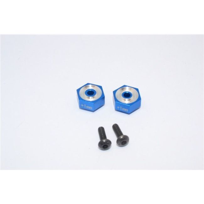 ALUMINIUM HEX ADAPTER (+1MM) -2PCS SET blue