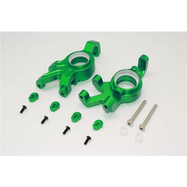 ALUMINUM FRONT KNUCKLE ARMS WITH COLLARS 14PC SET green