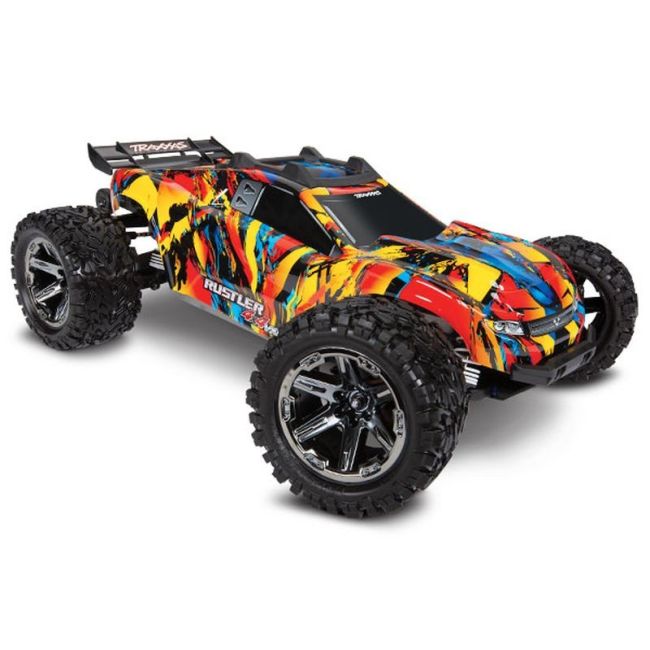 SLVR TRX Rustler 4x4 VXL SolarFlare 1/10 StadiumTruckRTR