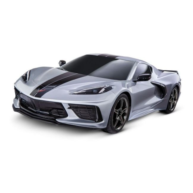 SLVR TRAXXAS 4Tec 3.0 Corvette C8 zilver 1/9 sportwagen RTR