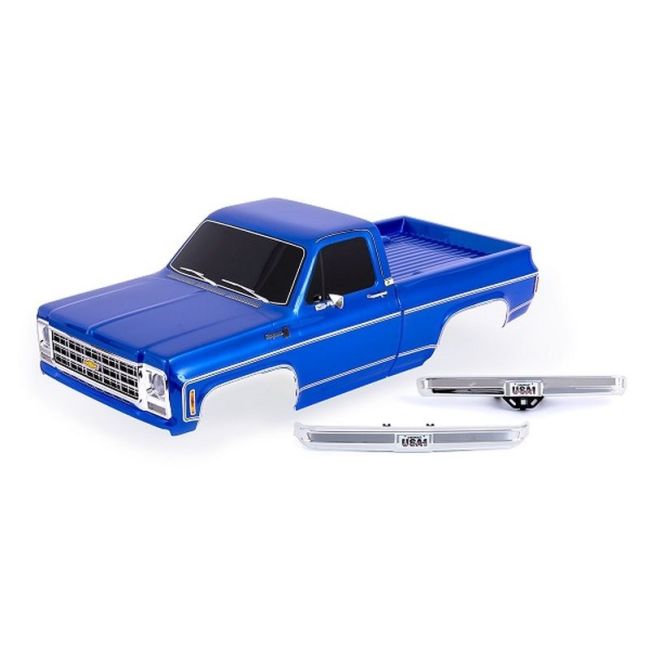 Body Chevrolet K10 Truck 1979 blue with attachments