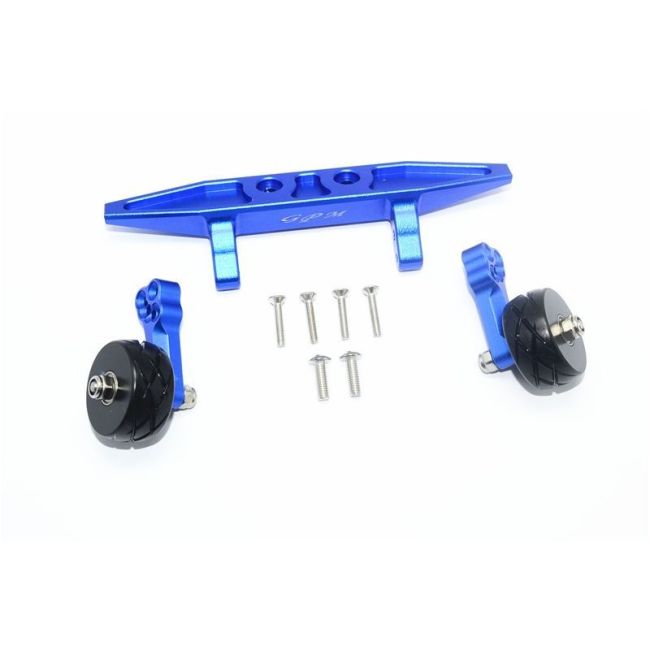 ALUMINUM REAR ADJUSTABLE WHEELIE -9PC SET blue