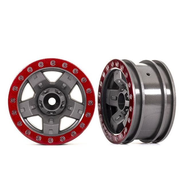 TRX-4 Sport 2.2 rims gray/red (2)