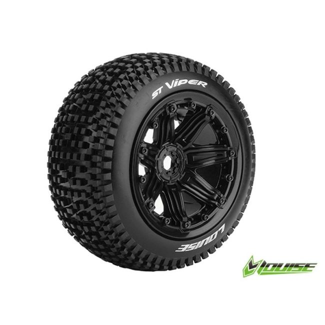 LOUISE, LT3289B, ST-VIPER SPORT-COMPOUND VELG ZWART 17MM TRX, ARRMA, HPI, ... 1:8ER / LOUISE